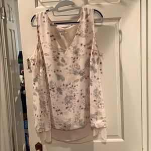 Rose and Olive sleeveless blouse
